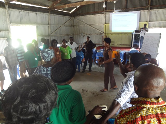 WiLDAF's Melody Darkey facilitates a training session.