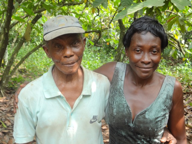 Comfort and her father and the land she now owns